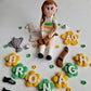 Edible soccer/football GAA player cake topper,fondant icing decoration