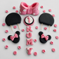 Edible mouse cake topper fondant icing decoration