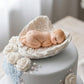 Edible Sleeping Baby Angel Wings Cake Topper – Fondant Icing Baby Shower, Christening & Baptism Cake Decoration