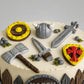 Edible vikings cake topper,fondant icing decorations