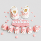 Edible Personalised Baby Booties Cake Topper, Christening Cake Decoration, Baby Fondant Shoes, Baptism