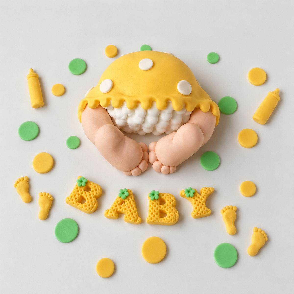Edible baby shower,bum cake topper