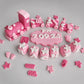 Edible baby train cake topper,christening fondant icing decoration