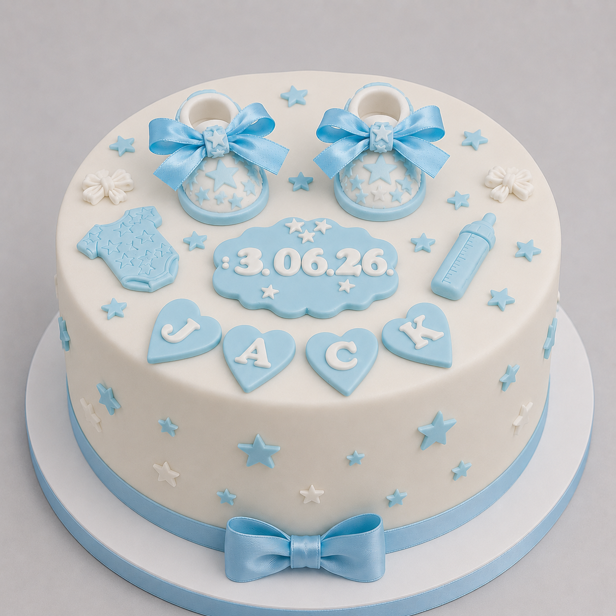 Edible baby booties/shoes cake topper,fondant icing decorations