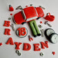 Edible mechanic cake topper,fondant icing decoration