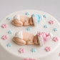 Edible baby cake topper,fondant icing decoration