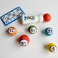 Edible Bingo cake topper,fondant icing decoration