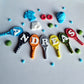 Edible tennis cake toppers,fondant icing sport decorations