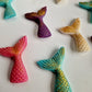Edible mermaid tail cake/cupcakes toppers, fondant icing decorations