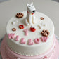 Edible cat/dog cake topper,fondant icing decoration