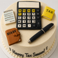 Edible accountant cake topper,fondant icing decorations