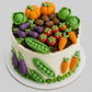 30 Eetbare groenten taart/cupcakes toppers, fondant glazuur decoraties