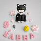 Edible cat/dog cake topper,fondant icing decoration