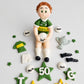 Edible soccer/football GAA player cake topper,fondant icing decoration