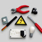 Edible Electrician Cake Topper – Fondant Electrical Tools, Birthday Fondant Cake Decorations