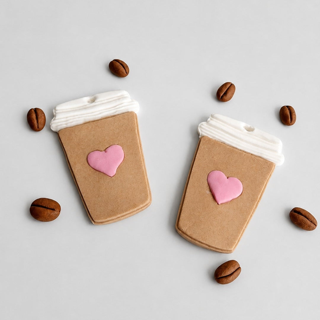 Edible coffee/tea cupcake toppers,fondant icing decorations