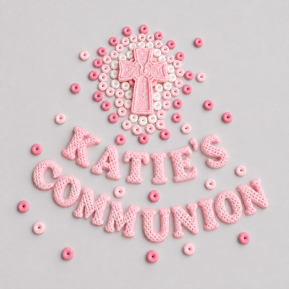Edible First Holy Communion cake topper,fondant icing decoration