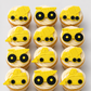 12 Edible construction cupcake toppers,digger,cement mixer,dumper truck fondant icing decorations