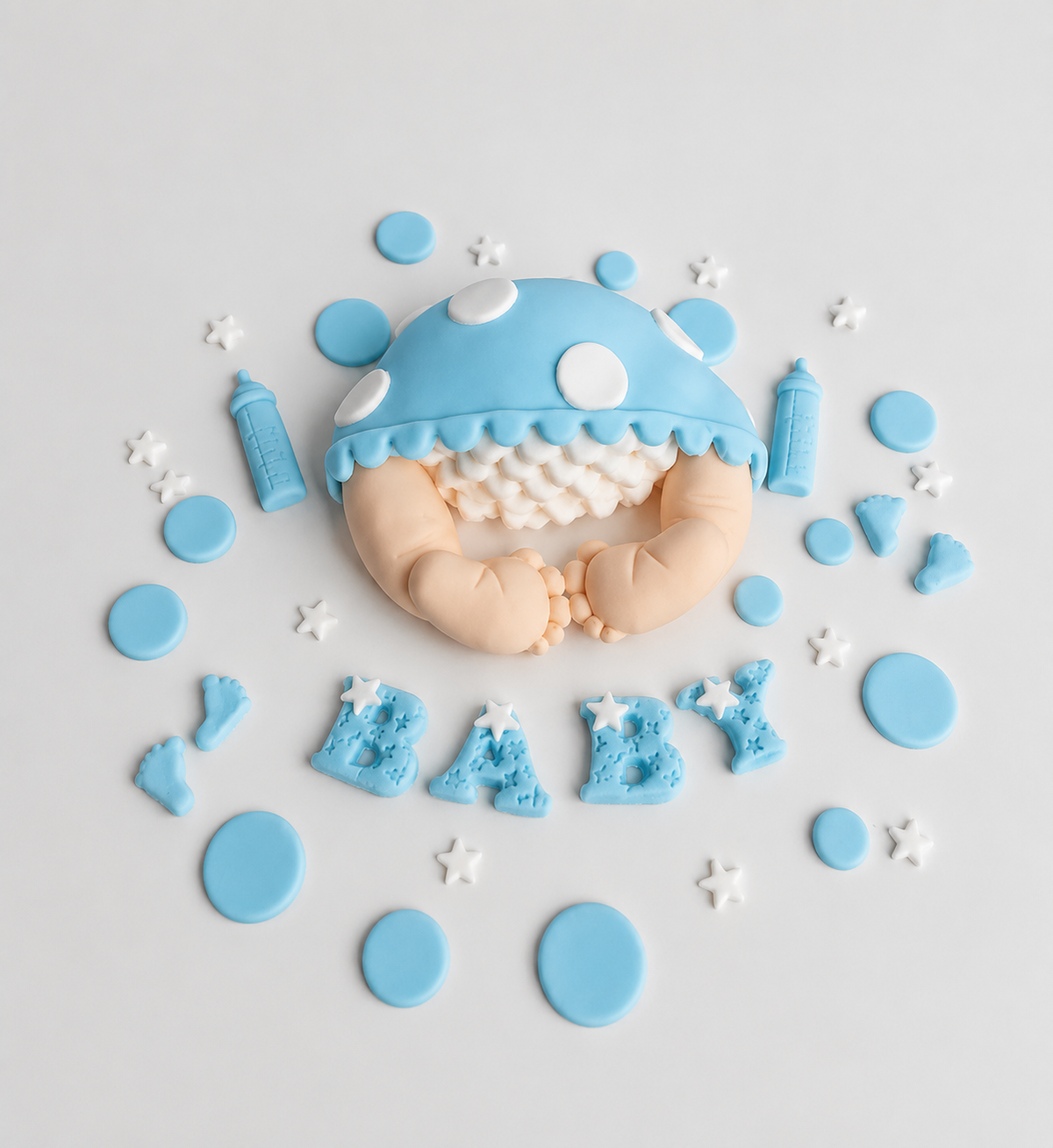 Edible baby shower,bum cake topper