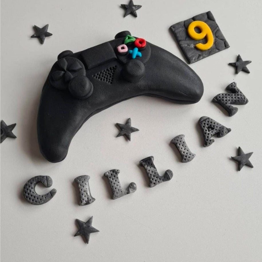 Edible xbox/play station controller cake topper,fondant icing decoration