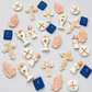 Edible First Holy Communion/Confirmation cake toppers x 15,fondant icing decorations