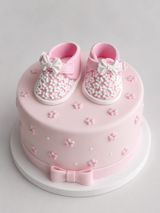 Eetbare babyschoentjes/schoentjes taarttopper, fondant glazuur decoratie