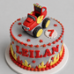 Edible Blaze and the monster machines cake topper,fondant icing decoration