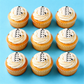 12 eetbare chef-kok cupcake toppers, fondant glazuur taartdecoraties