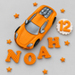 Edible sport car cake topper,fondant icing decoration