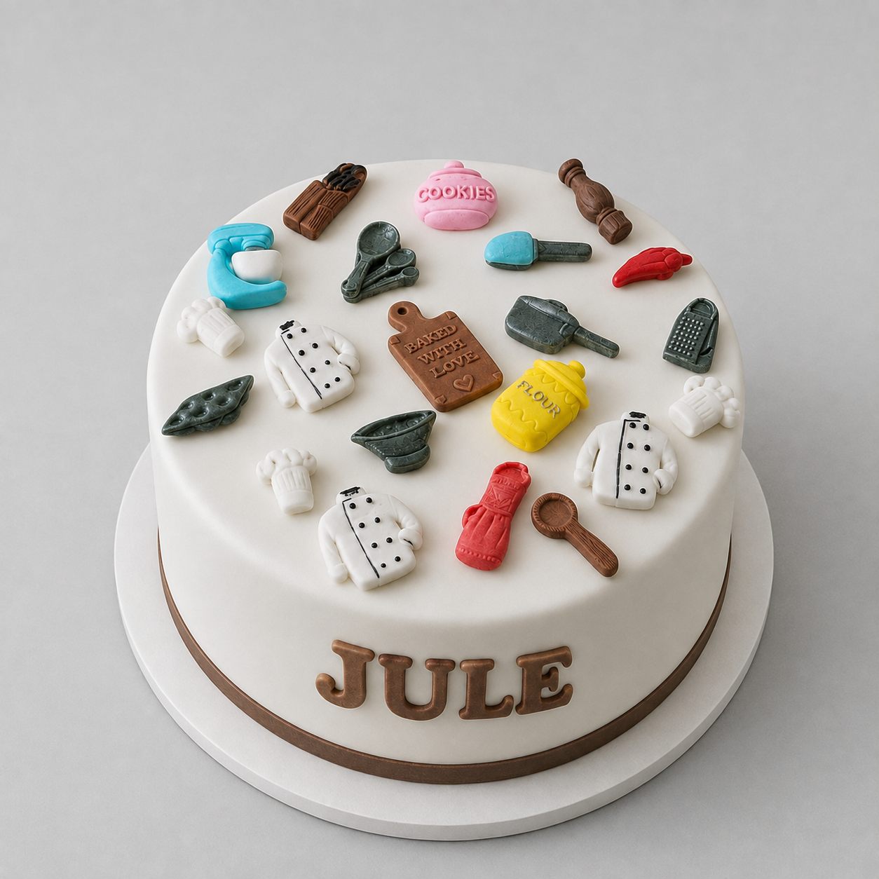 18 Edible mini cooking,baking/chef cake,cupcakes toppers,fondant icing decorations