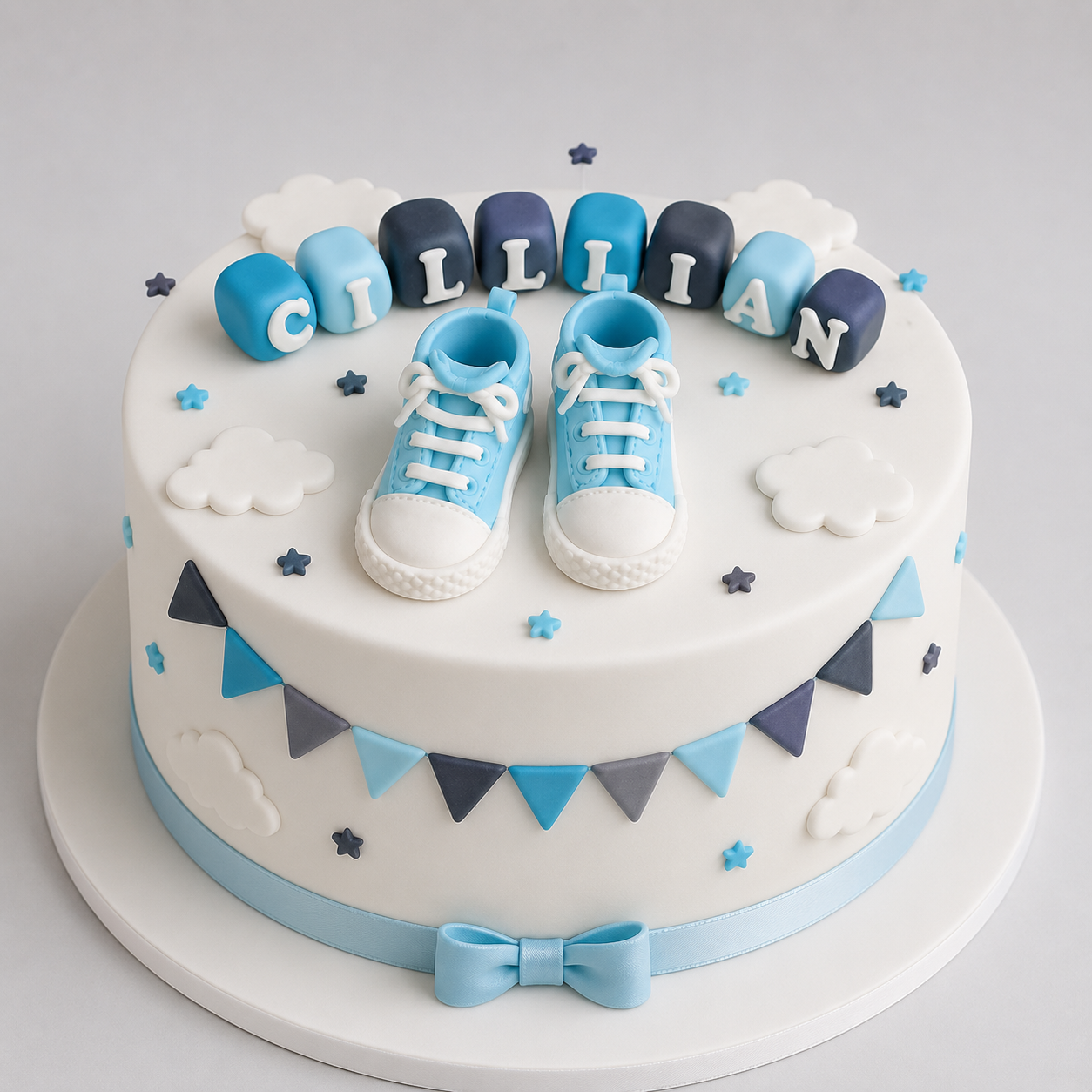 Eetbare baby Converse slofjes taarttopper, fondant schoenen glazuur decoratie