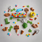 Edible gardening cake topper,fondant birthday icing decoration