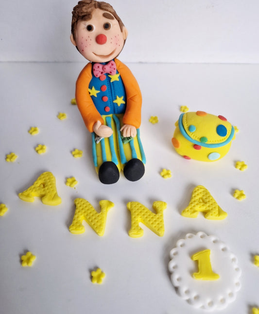 Edible Mr Tumble cake topper,handmade decoration