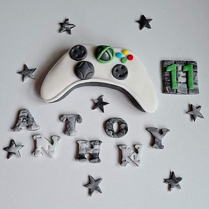 Edible xbox/play station controller cake topper,fondant icing decoration