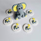 Edible baby elephant cake topper fondant icing decoration